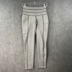 The North Face Leggings Womens Extra Small Elastic Waist Skinny Gray